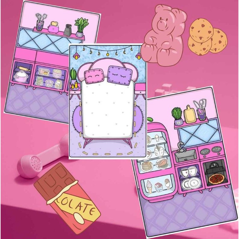 MAINAN BARBIE BARBIE AN KERTAS KATEMADE PAPER DOLL DIY|BP BPAN MAINAN KERTAS|QUIET BOOK/BUSY BOOK| M