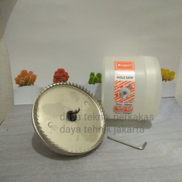 HOLE SAW BESI KUGEL 100MM - MATA BOR KAYU 100MM KUGEL HSS - HOLESAW ...gm store