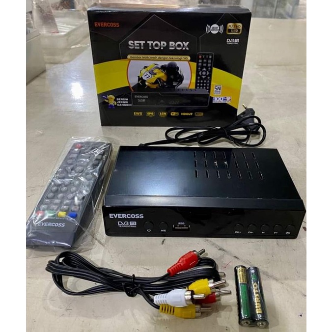 SET TOP BOX MATRIX/EVERCOSS/ DCOLOUR STB  HDMI pro digital TV receiver FULL HD DVB T2/HD GOL YOUTUBE /TIKTOK