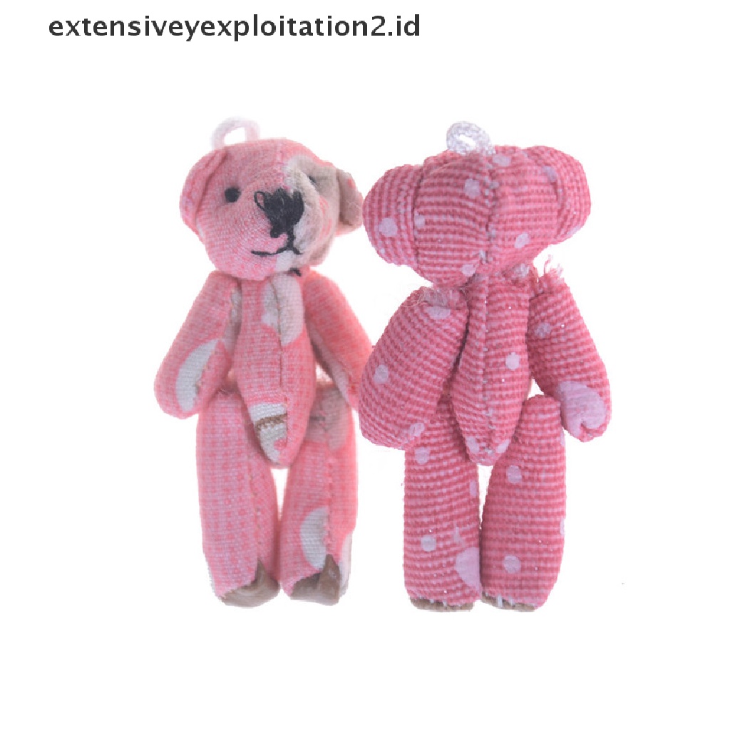 5pcs Mainan Boneka Stuffed Plush Beruang Mini Kawaii Untuk Anak