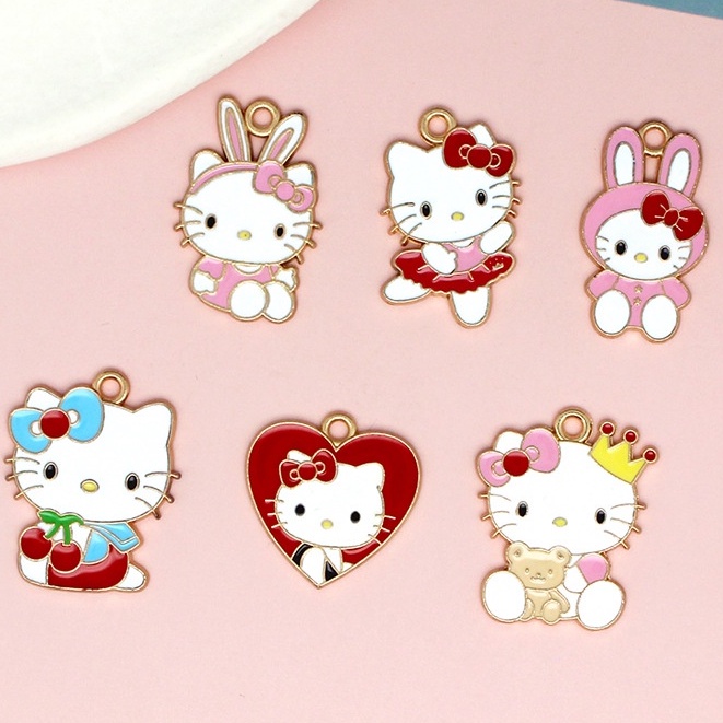 1 pcs Charm Enamel Epoxy - SANRIO HELLO KITTY SERIES