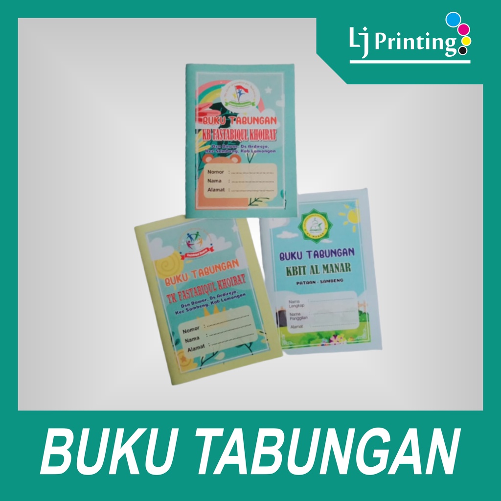 

Buku tabungan cover full warna