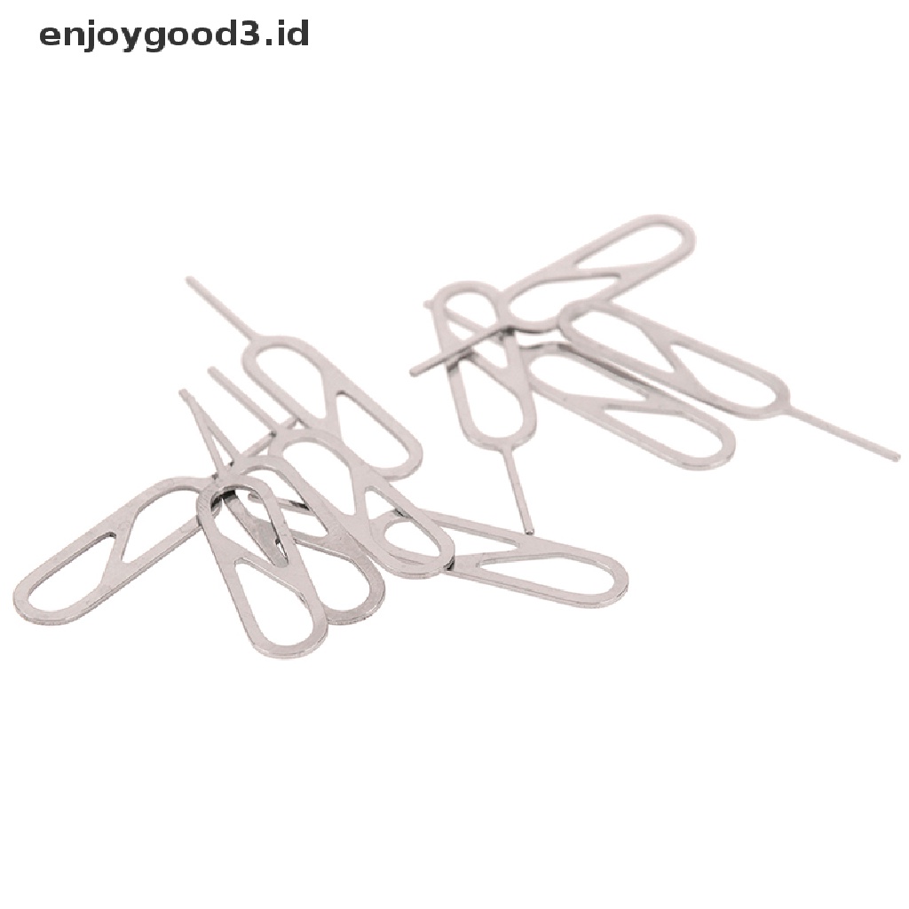 10 Pcs Alat pin Kunci eject Bahan stainless steel Untuk Baki Kartu Sim