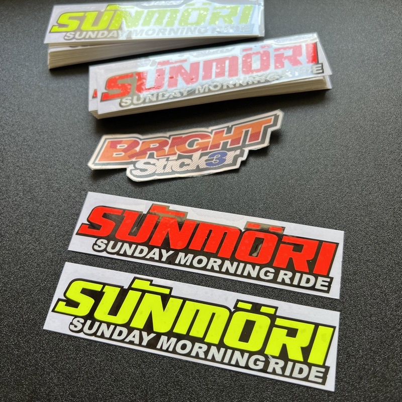 STICKER Stiker SUNMORI SUNDAY MORNING RIDE cutting