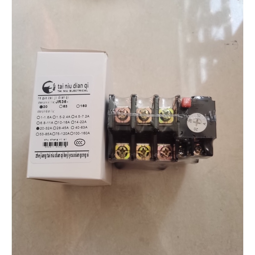 Thermal Overload Relay Protector JR36-20 20-32A Berkualitas