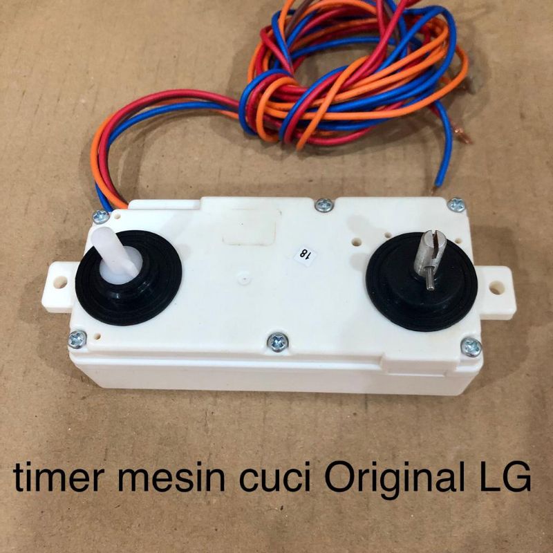 Timer mesin cuci 2 tabung LG original Double 2 knop 4 kabel