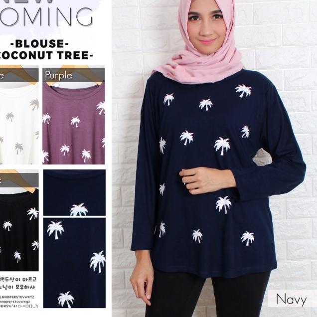 Kaos blus cewe gendut big size kekinian fashion muslim coconu
