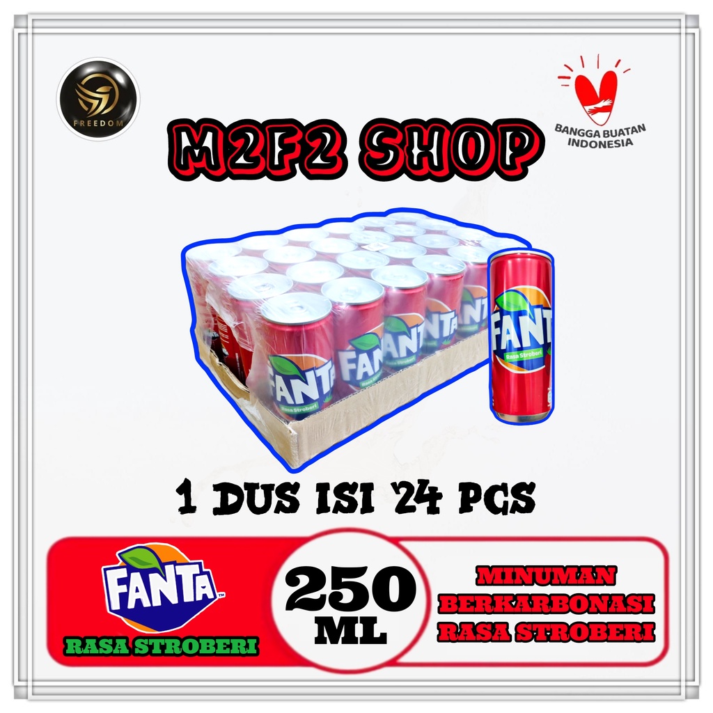

Fanta Merah Minuman Bersoda Kaleng | Can - 330 ml (Kemasan Karton)