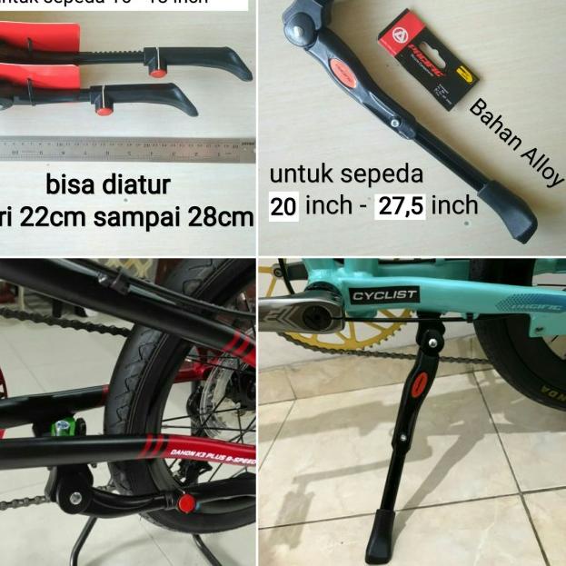 Jagang Jagrak Standar Tengah Sepeda Lipat Minion Bmx MTB 16 20 26 27.5 - UKURAN 20-22