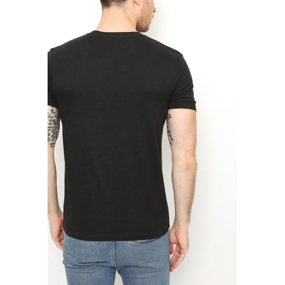 GTEE MEN KAOS POLOS KERAH ROUND NECK BLACK - L