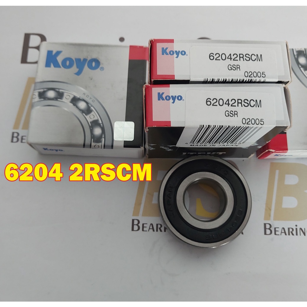 KOYO Bearing 6204 2RSCM Bering Klaher Laher 62042rs