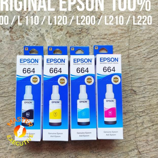 Epson Genuine / Tinta Asli L100 L110 L120 L200 L210 L220 - Hitam