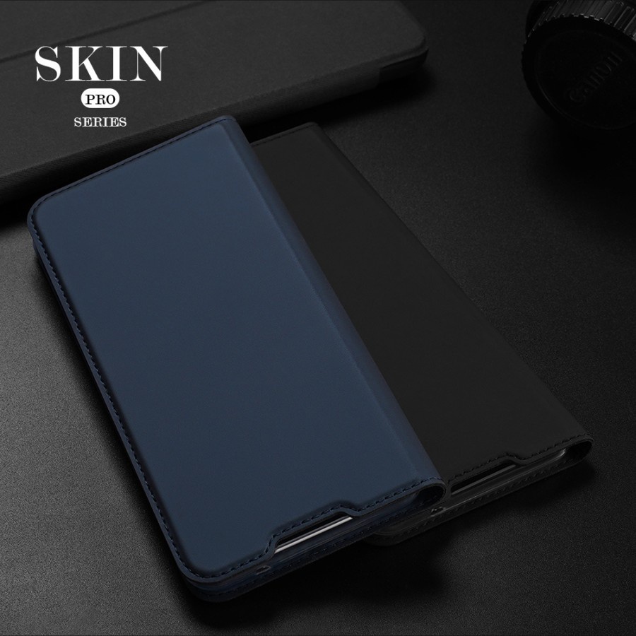 VIVO X70PRO COVER DUX DUCIS SKIN PRO FLIP LEATHER SILIKON SOFTCASE - BLACK X7O PRO