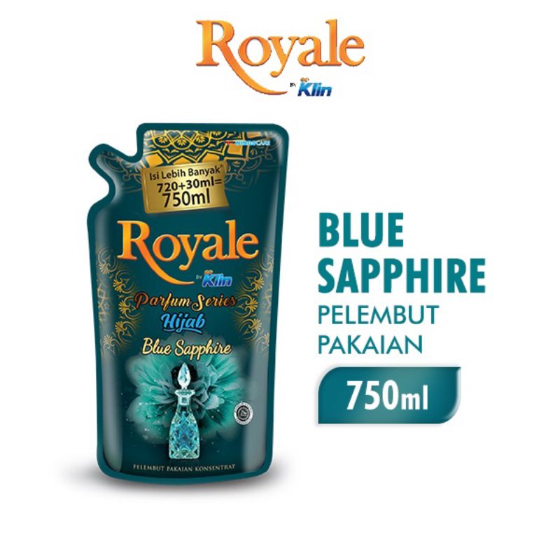 Royale Parfum Hijab Pelembut dan Pewangi Parfum Blue Sapphire 750ml