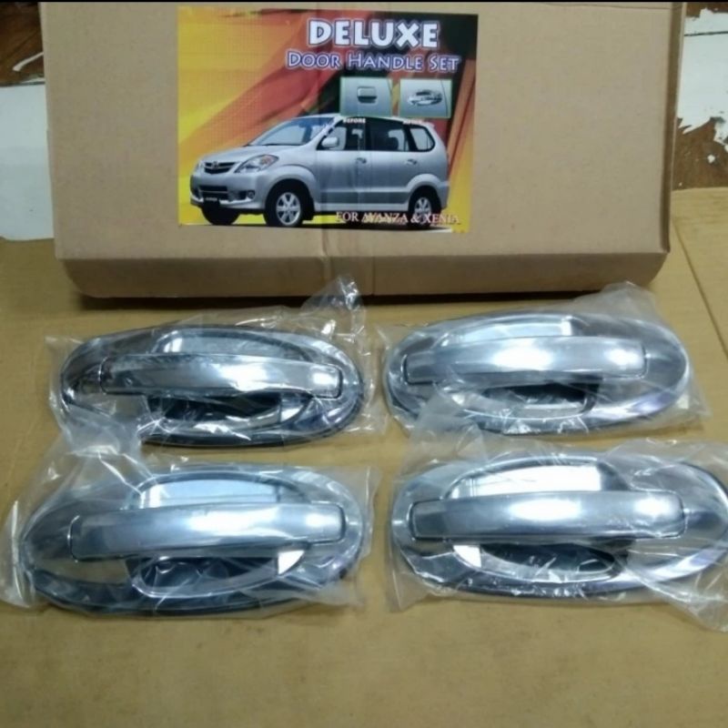 DOOR HANDLE PINTU TOYOTA AVANZA XENIA NEW VVTI LAMA 2004-2011 MODEL TARIK/ MODEL COPOTAN CHROME
