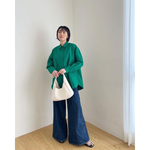 TRICK & TRICKY OVERSIZED SHIRT GREEN