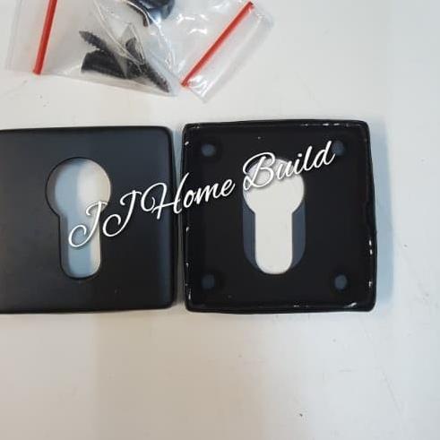 Kunci Pintu Ring Cover/Penutup Lubang Pintu/ Ring Kunci Kotak HITAM