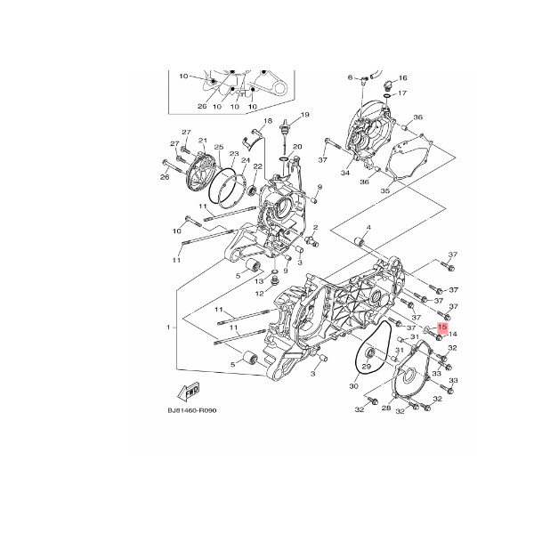 RING GASKET BAUT OLI GEAR GARDAN MIO M3 S Z SOUL GT FINO XRIDE GEAR 125 FREEGO FREE GO FAZZIO ORIGINAL YGP 90430-06014