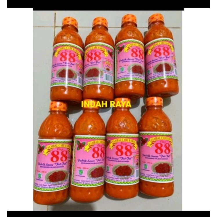 Sambal Cabe Rawit 88 Fat Fat Singkawang Kalimantan Barat350ml