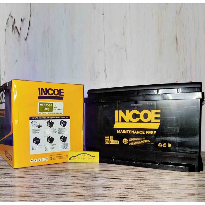 AKI INCOE MF 580-24 58024 LN3 KERING ACCU MOBIL FORTUNER VRZ DIESEL