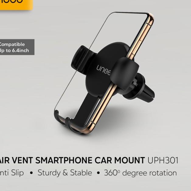 UNEED Car Holder Handphone Air Vent Smartphone Car Mount Holder UPH301