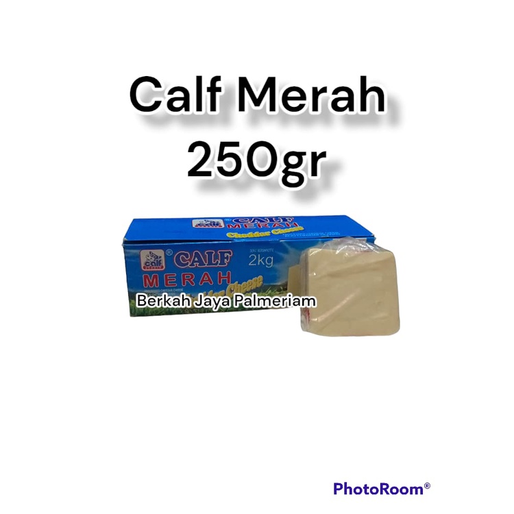 

Keju Calf Merah Cheddar 250gr Potongan Kemasan Repack