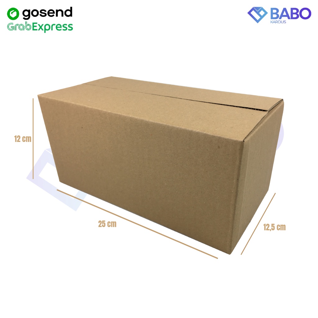

KARDUS|KOTAK|KARTON|PACKAGING 25x12,5x12 cm MURAH (Kardus 25 x 12.5 x 12 cm)