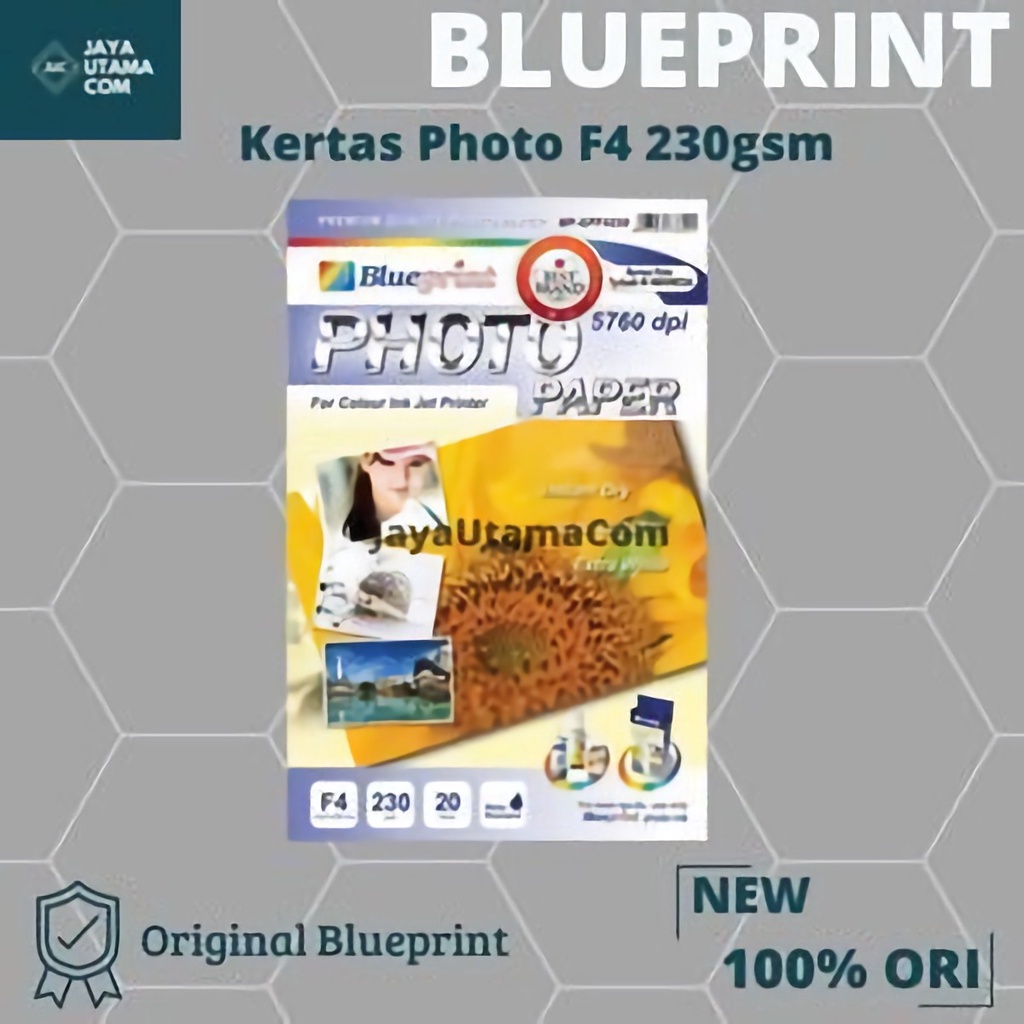 Kertas Foto / Kertas Glossy / Glossy Paper BLUEPRINT F4 230 gsm