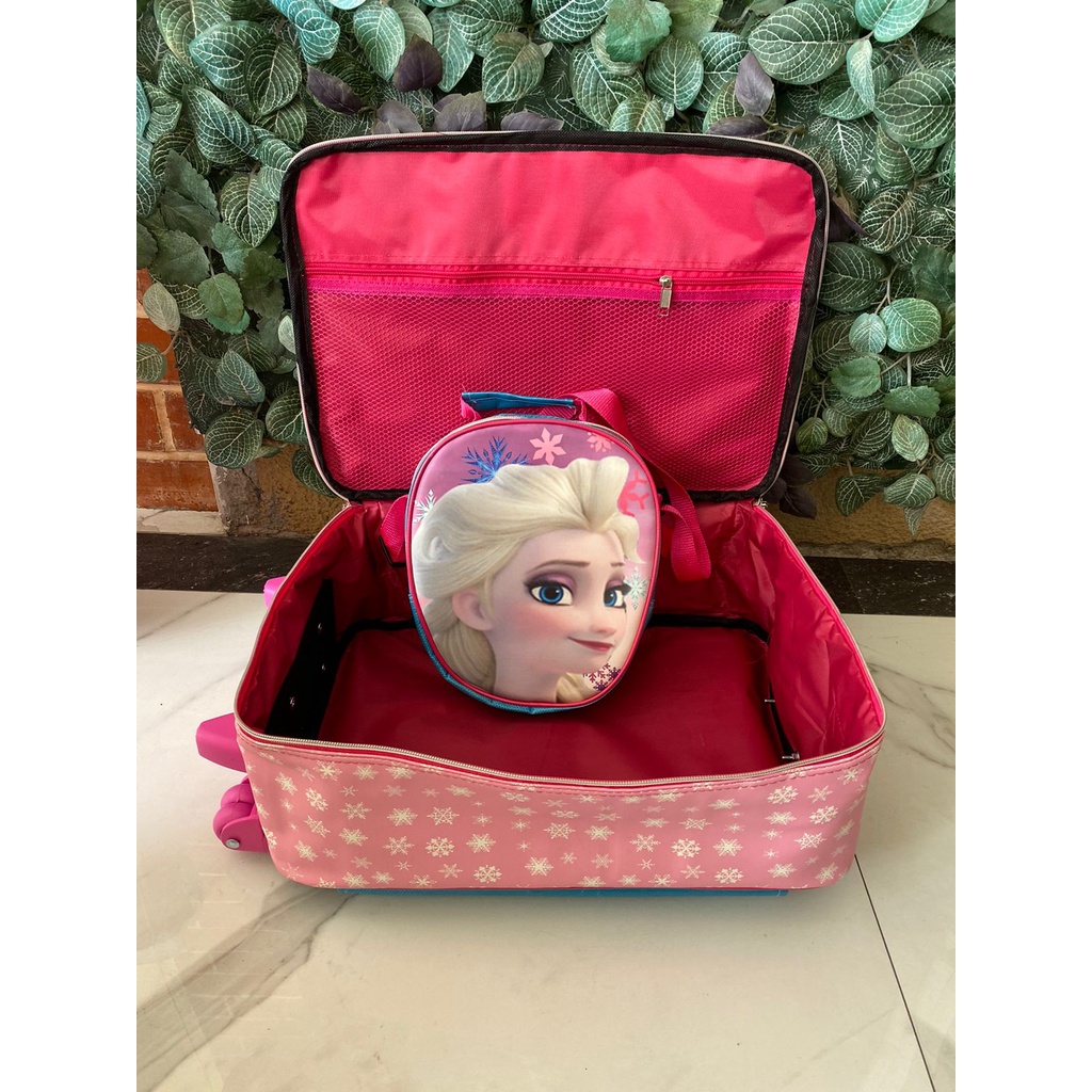 Koper Set 2in1 KOPERSET sekolah Tas Sekolah Tas Traveling bahan Import Unicorn Frozen Dino Dinosaurus Helokitty Hello kity