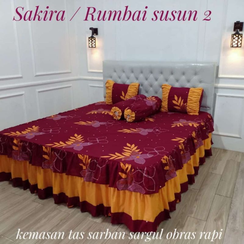 Sprei Rumbai Susun Ukuran 180x200x20 || Sprei Rumbai Murah || Sprei Rumbai