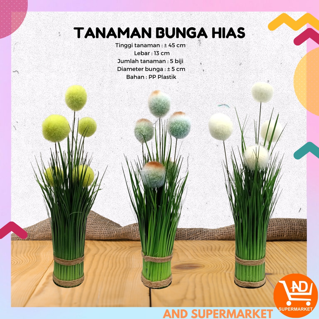 AND / COD / Bunga Hias Plastik Dekorasi Rumah Murah Tanaman Bunga Hias Artificial Flowers Palsu Hiasan Ruangan PBP123