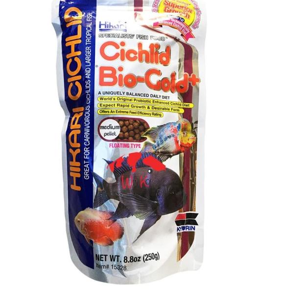 Hikari CICHLID Bio-Gold 250G / 250GR/ 250 GR / BIOGOLD PLUS - Medium