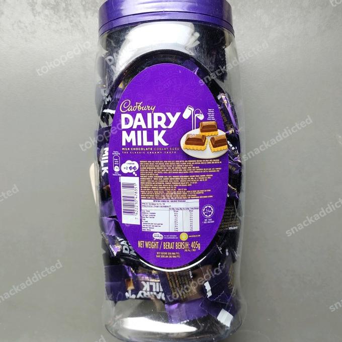 

Coklat Cadbury Dairy Milk berat 405gr