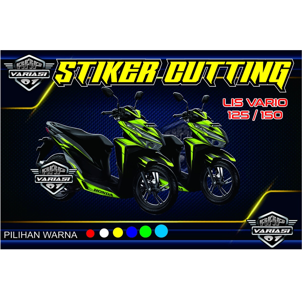 STIKER CUTTING LIS VARIO 125/150,STIKER LIS