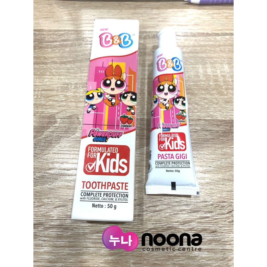 Jual B&B TOOTHPASTE THE POWERPUFF GIRLS (STRAWBERRY/50GR) | Shopee ...