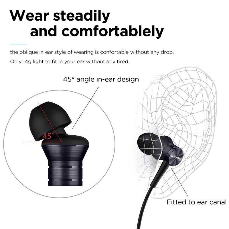 1More Piston Metal Stereo Earphone with Mic - E1009 (Original)