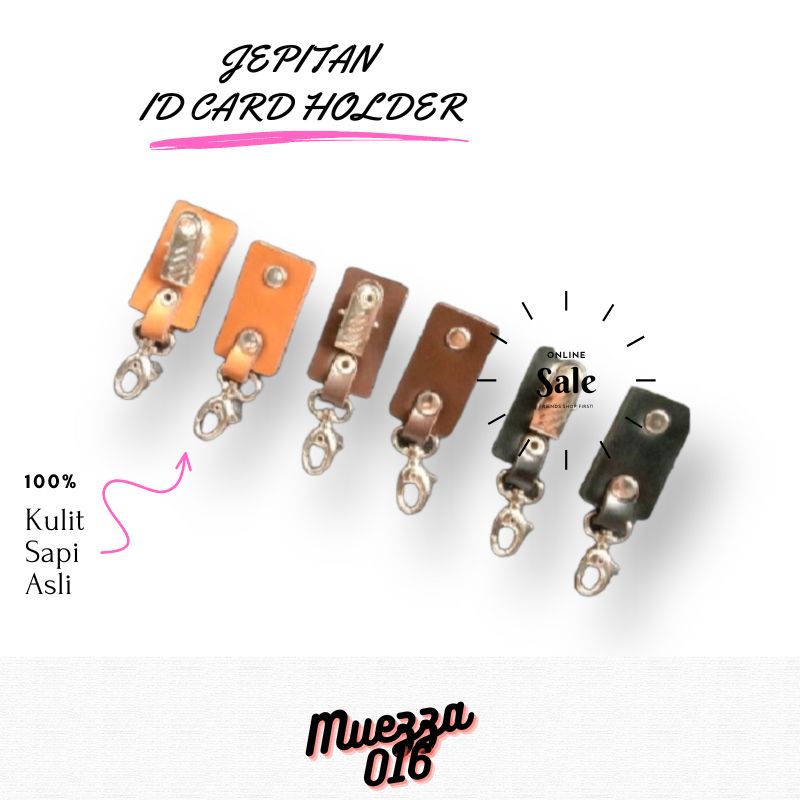 

JEPITAN ID CARD HOLDER PIN NAMETAG DARI KULIT