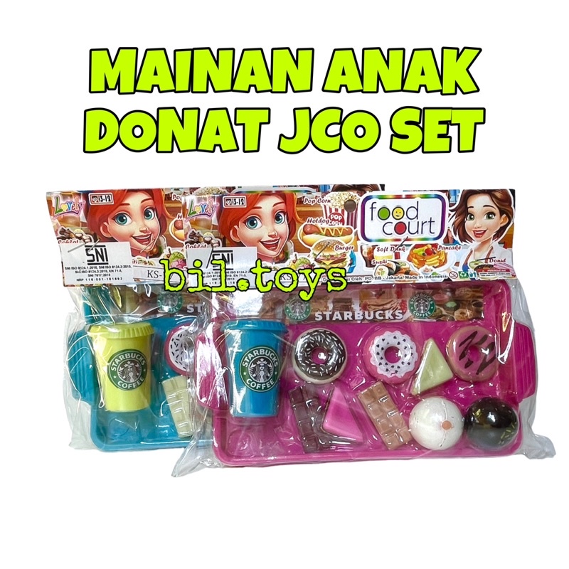 MAINAN DONUTS JCO SET DONAT SET KOPI COFFEE MASAK RIA KS77