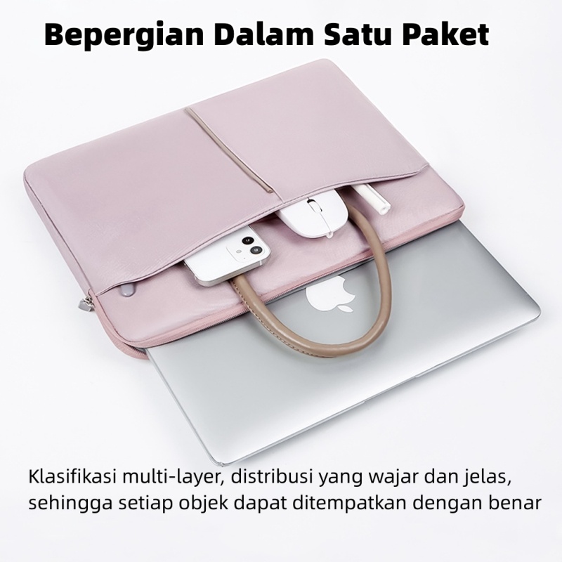 Tas Laptop/ Laptop Sleeve Unisex Selempang  Tas Laptop Jinjing Waterproof C97 Laptop Case 13 14 15 Pelindung Laptop
