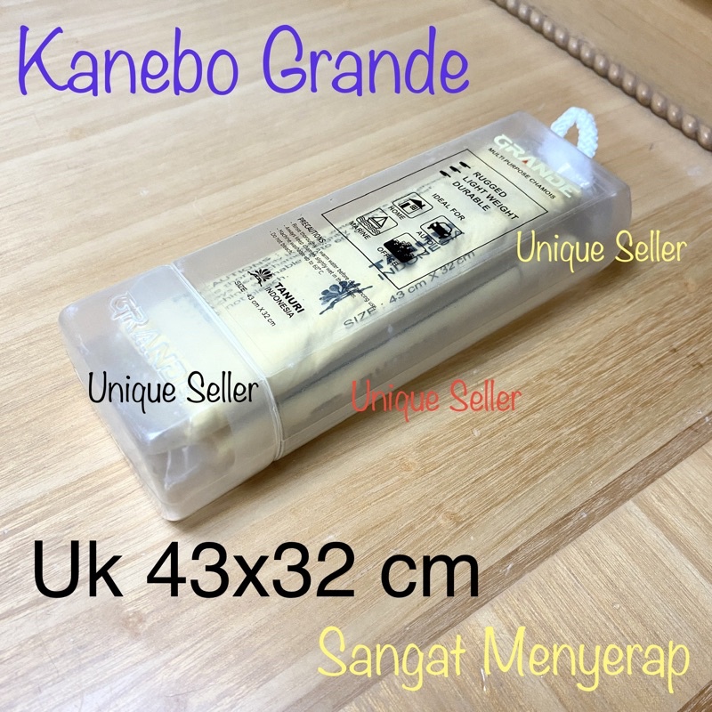 Kanebo Grande - VBM 43x32 cm / Lap Chamois Grande - VBM 43x32cm / Lap Kanebo Plas Chamois Besar Kulit Sintetis 43x32 cm