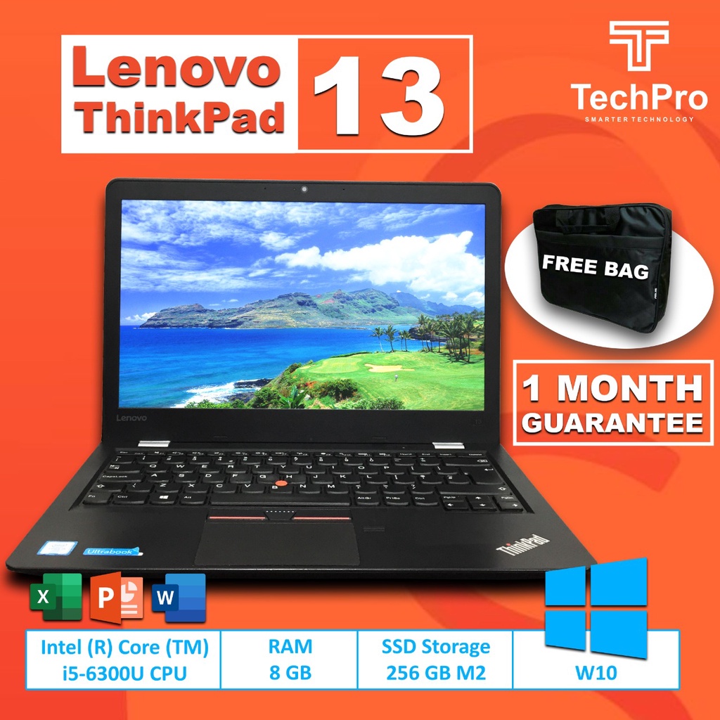 Laptop Lenovo Thinkpad 13 Core i5 Gen 6Th Ram 8GB SSD 256GB SALE!!