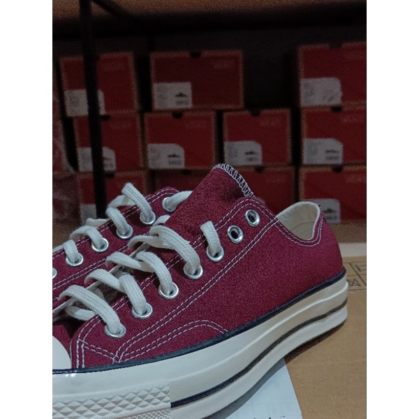 CONVERSE CHUCK 70S OX DEEP BURGUNDY MARRON ORIGINAL RESMI PT.MAP