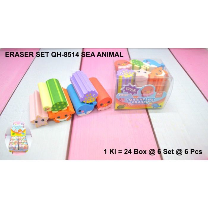 

Penghapus set sea animal isi 6 ols76