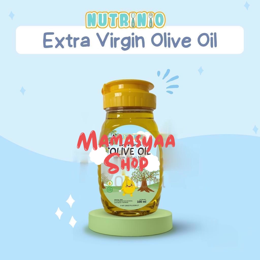 

EVOO MPASI Nutrinio / Extra Virgin Olive Oil 100 ml / Minyak Zaitun MPASI