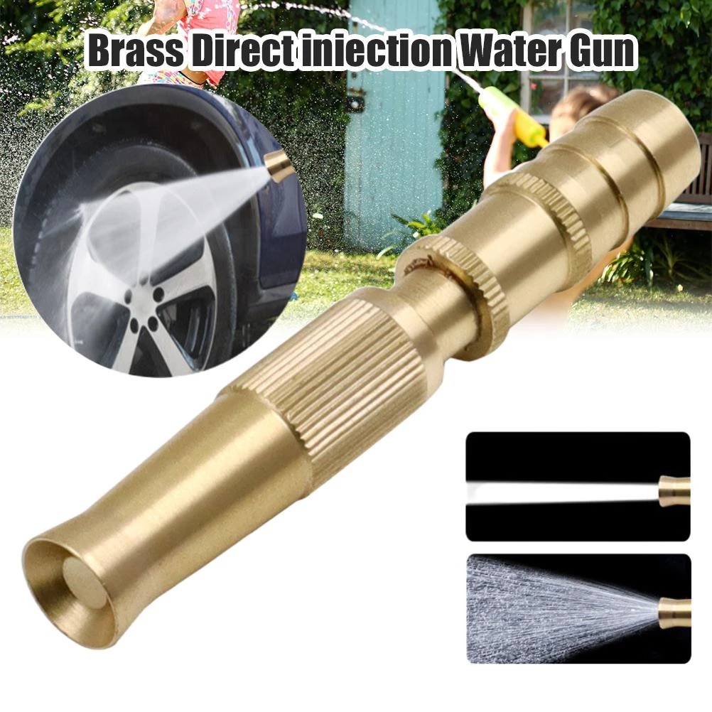 Nozzle Spray Gun Tekanan Tinggi Adjustable Multifungsi Bahan Kuningan Untuk Irigasi Taman