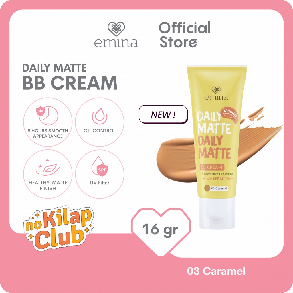 ✨ AKU MURAH ✨ Emina Daily Matte BB Cream 16g / Healthy Matte Finish, Oil Control