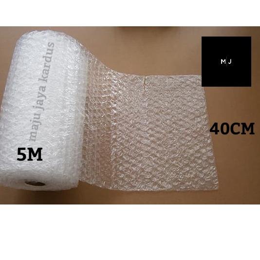 

ピ Bubble Wrap Plastik Gelembung Potongan Lembaran Ukuran 5m x 40cm ☛