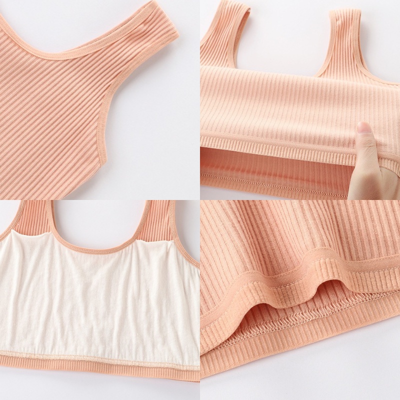 3SP | UWR74 Miniset Remaja Pakaian Dalam Tanktop Crop Anak Perempuan Fashion Korea