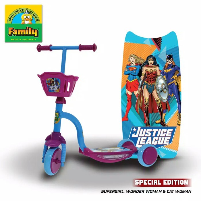 Skuter Scooter Anak Family Special Edition Justice League Sc-7803