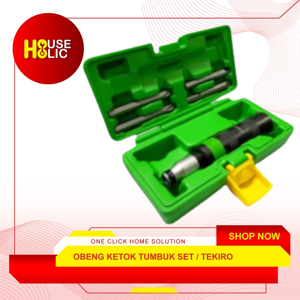 TEKIRO Obeng Ketok Getok Tumbuk Set 5 Pcs / Impact Driver